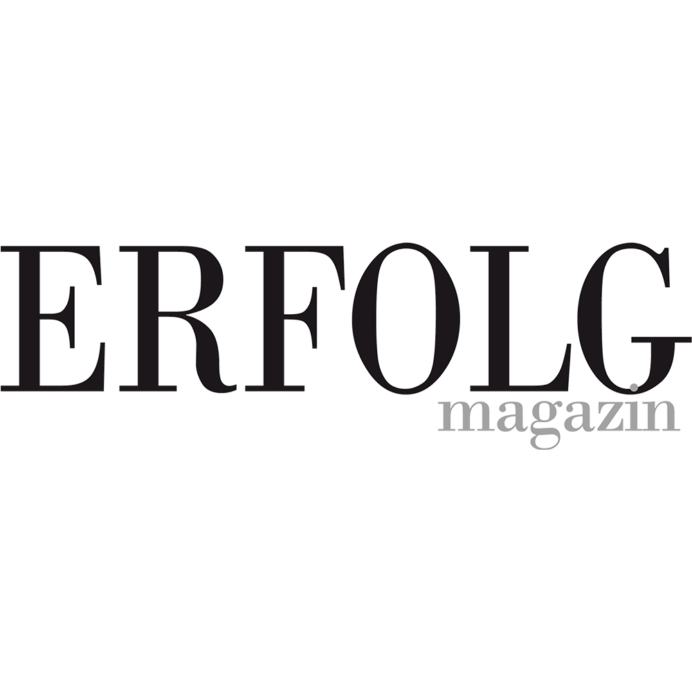 Das Logo von der Zeitschrift: "Erfolg magazin" für den Luxus Immobilienmakler in Stuttgart Michael Friedrich